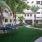 outdoor greenspace with hammocks at 1333 South Ocean apartments in Pompano Beach